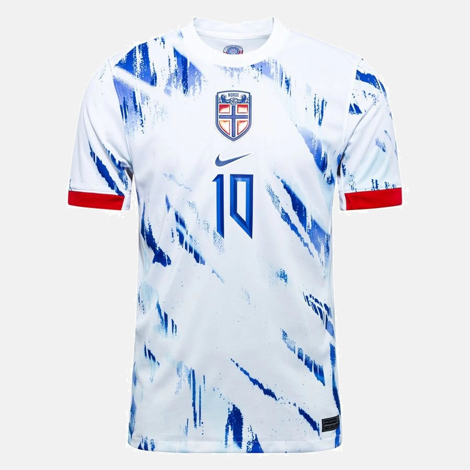#10 テ賄egaard Norway Away Jersey 2024/2025