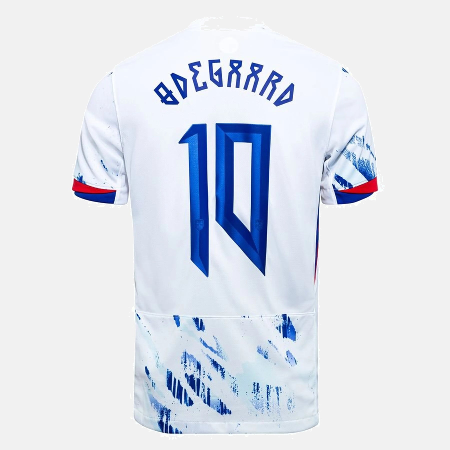 #10 テ賄egaard Norway Away Jersey 2024/2025