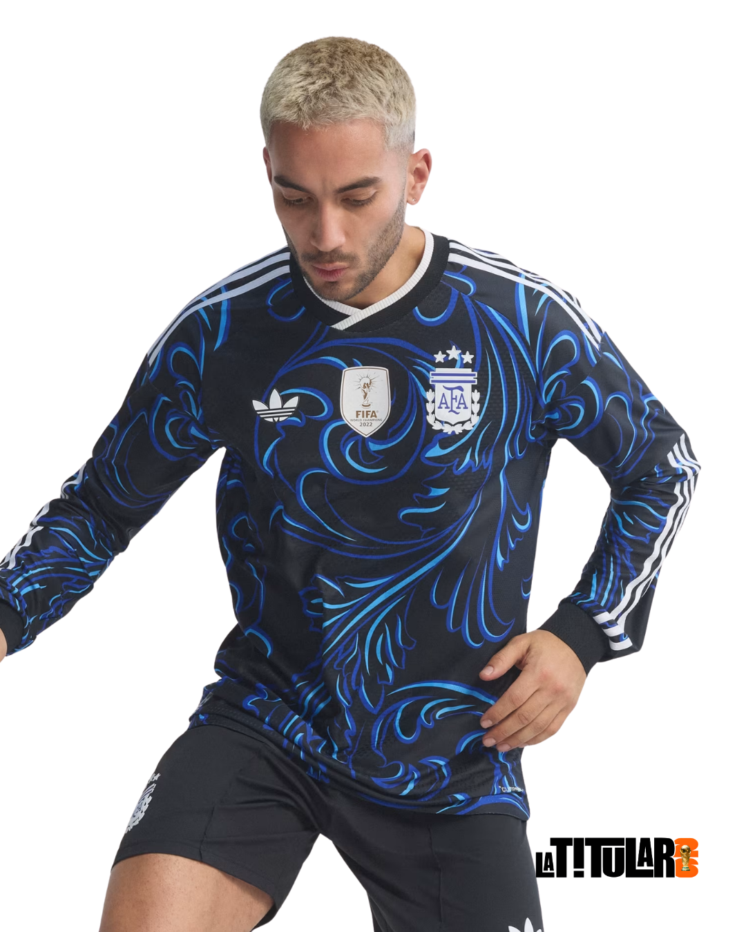 Argentina Mundial Versión Jugador Camiseta Visitante 2026 - Manga Larga