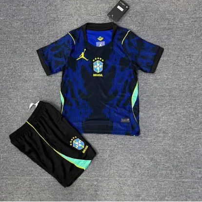 Brasil Mundial Camiseta Visitante 2026 - Niños