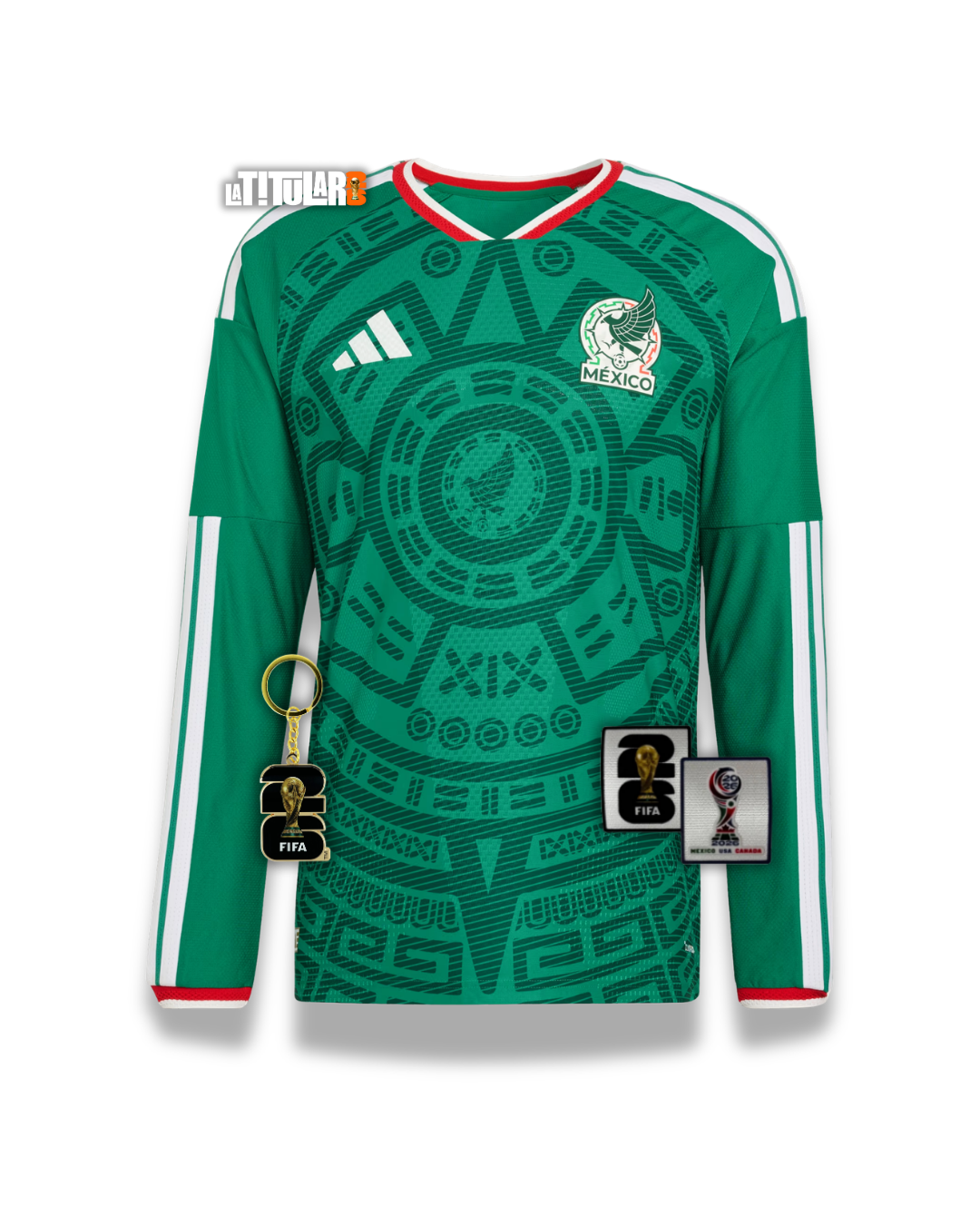 México Player Mundial Camiseta Local 2026 - Manga Larga