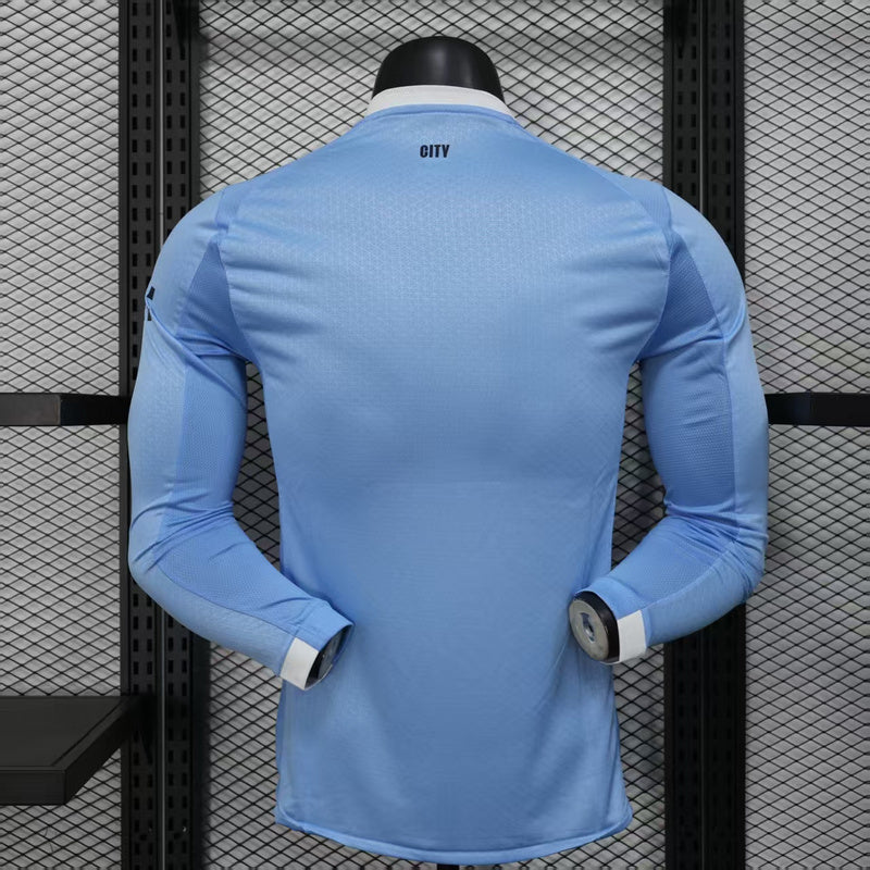 Manchester City Player Camiseta Local 2025/26 - Manga Larga