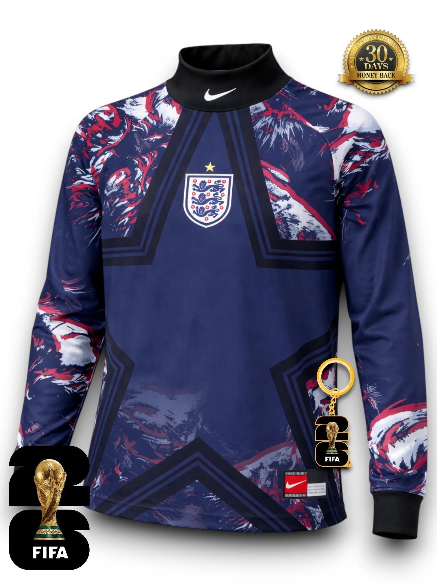 Inglaterra Hollywood Keeper Camiseta - Manga Larga