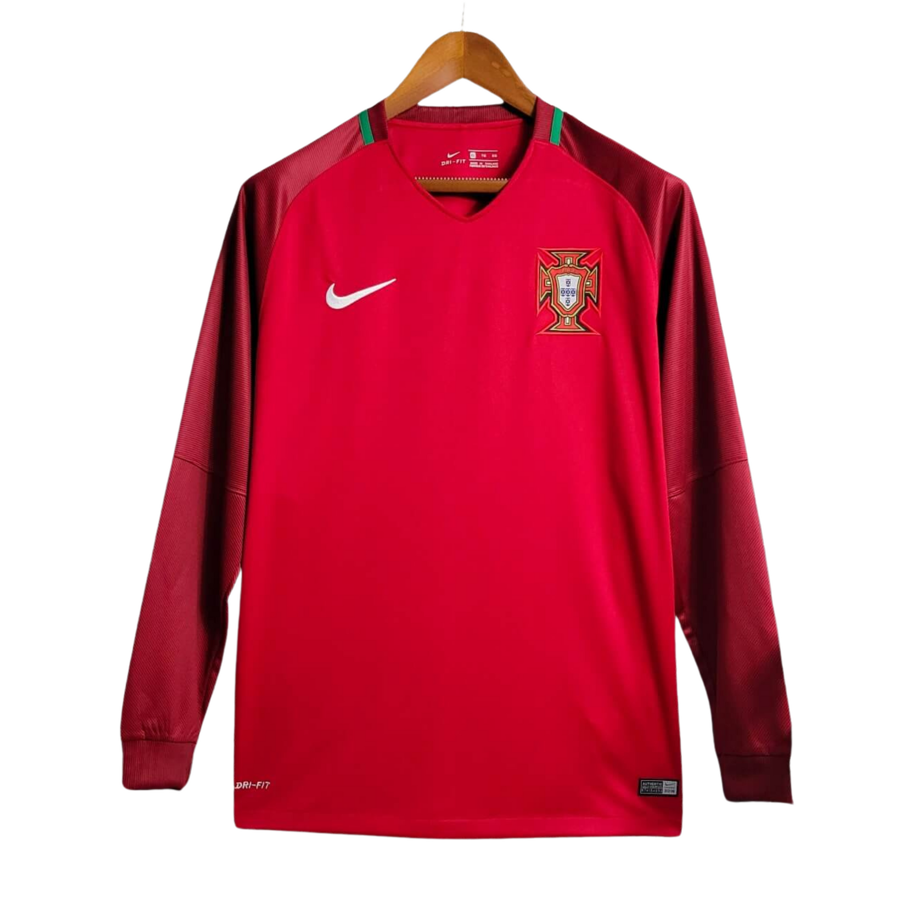 Portugal Retro Camiseta Local 2016 - Manga Larga