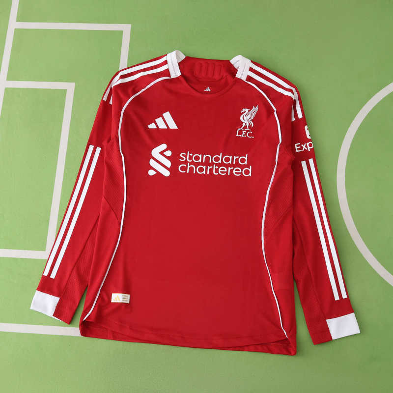 Liverpool Player Camiseta Local 2025/26 - Manga Larga