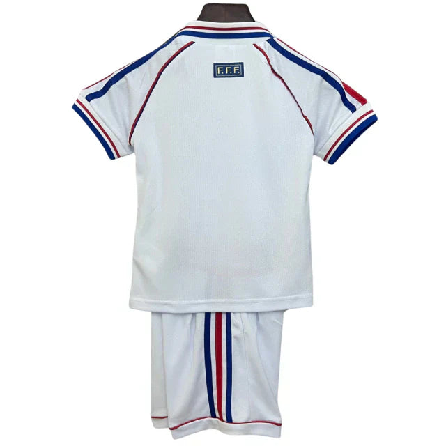 Francia Retro 1998 Mundial Camiseta Visitante - Niños