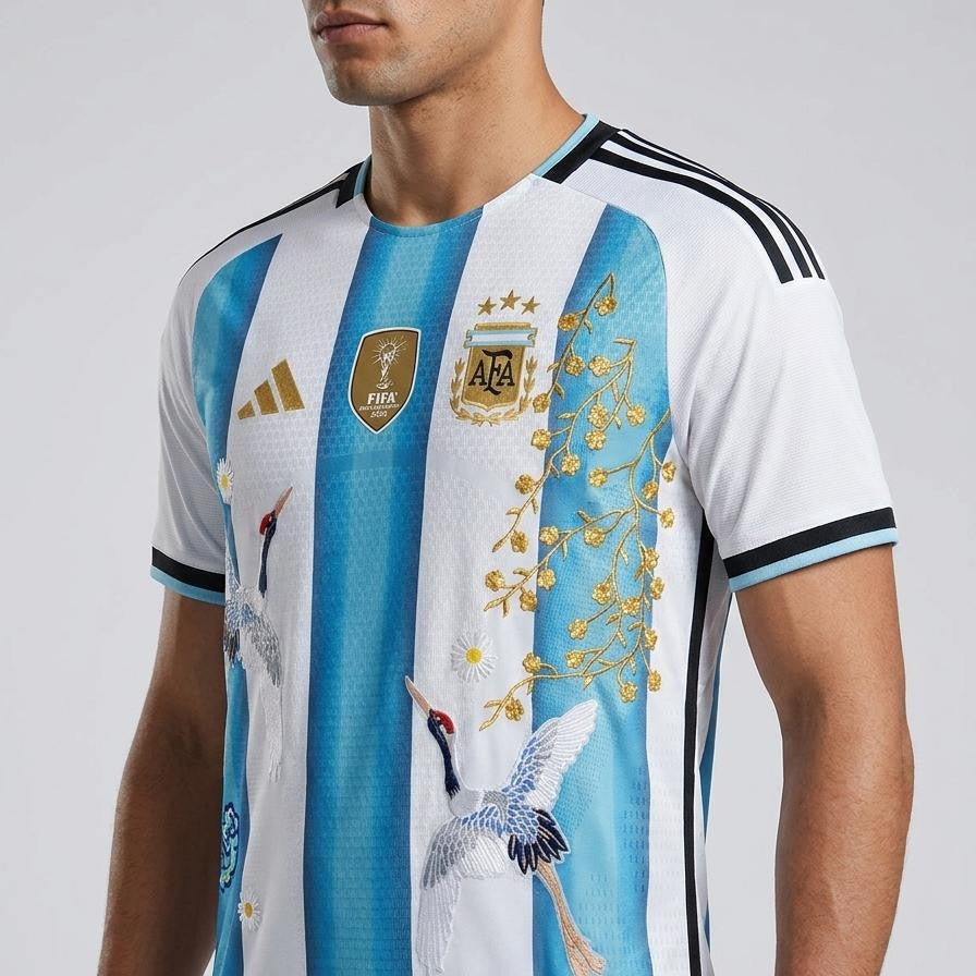 Argentina - Embroidered Home 26/27 Player Edition Jersey