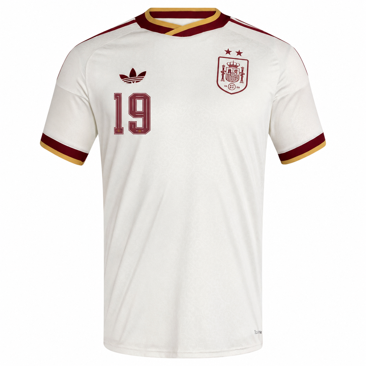 2 ESTRELLAS Camiseta Visitante de España 2026 — #19 LAMINE YAMAL