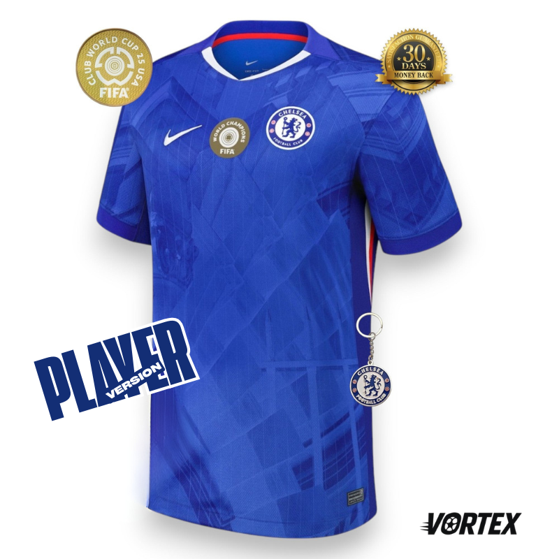 Chelsea Player con World Champions Camiseta Local 2025/26 - Versión Jugador