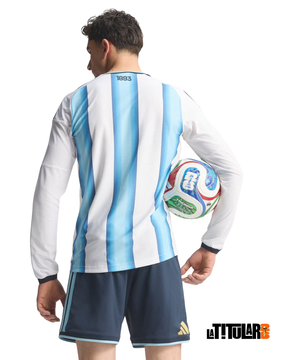 Argentina Mundial Versión Jugador Camiseta Local 2026 - Manga Larga
