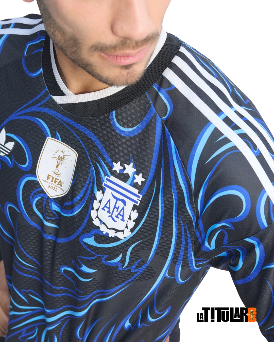 Argentina Mundial Versión Jugador Camiseta Visitante 2026 - Manga Larga