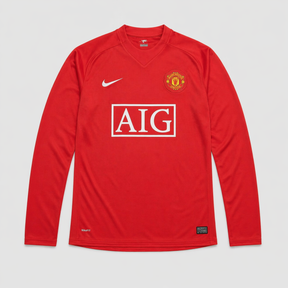 Manchester United - Retro Home 2007/08 Long Sleeve Jersey