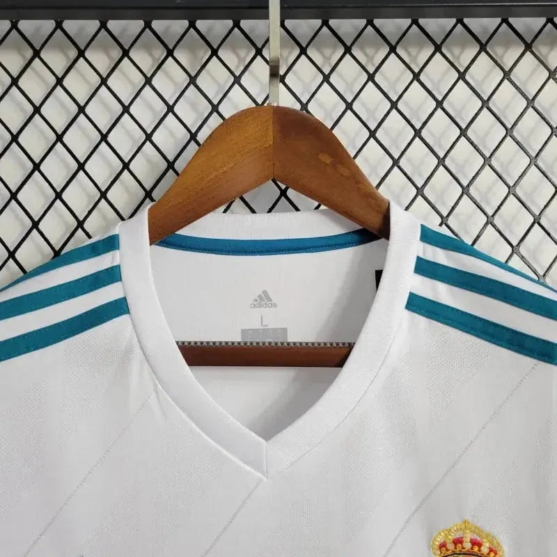 Real Madrid - Retro Home 2017/18 Long Sleeve Jersey