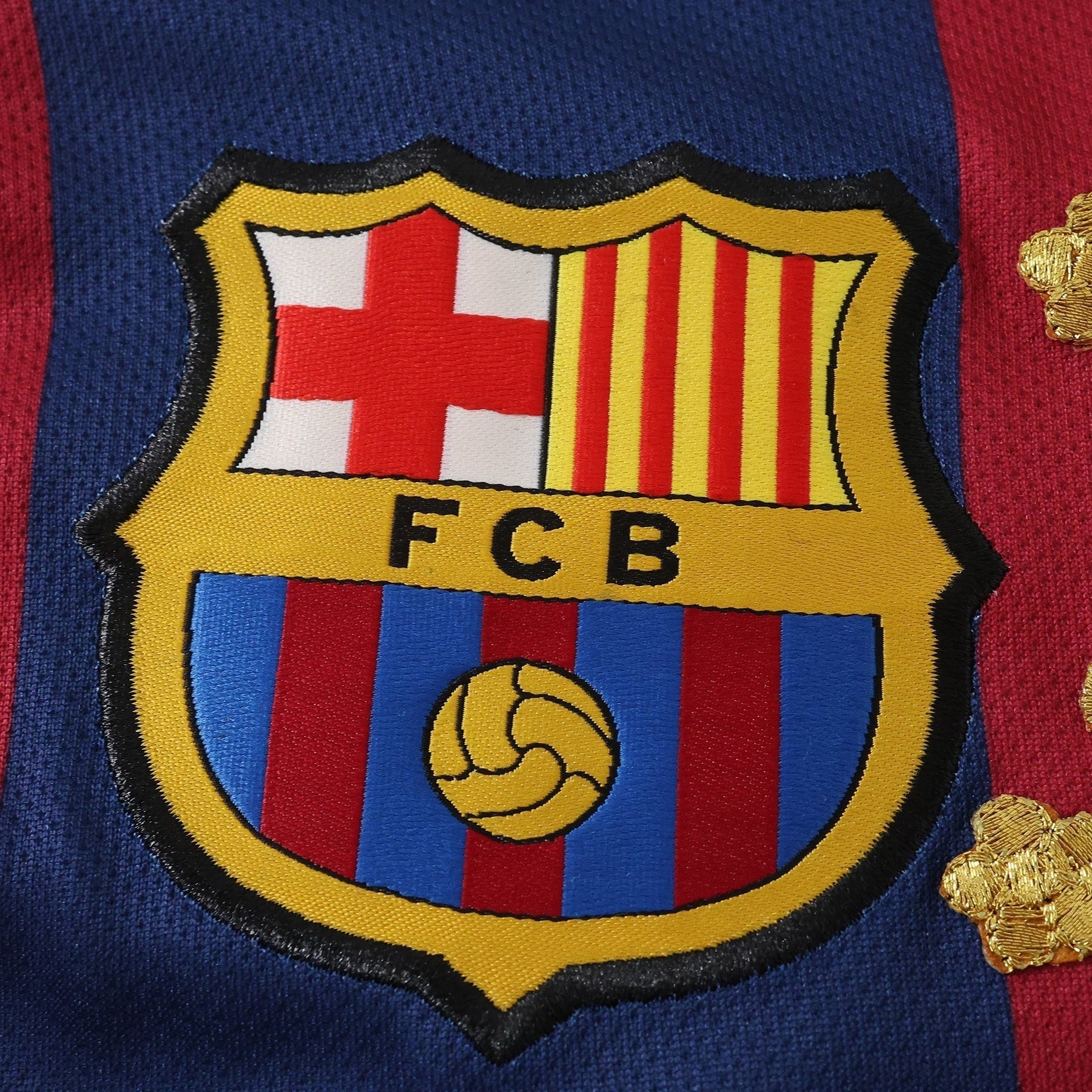 Barcelona - Retro Home 2014/15 Embroidered Jersey