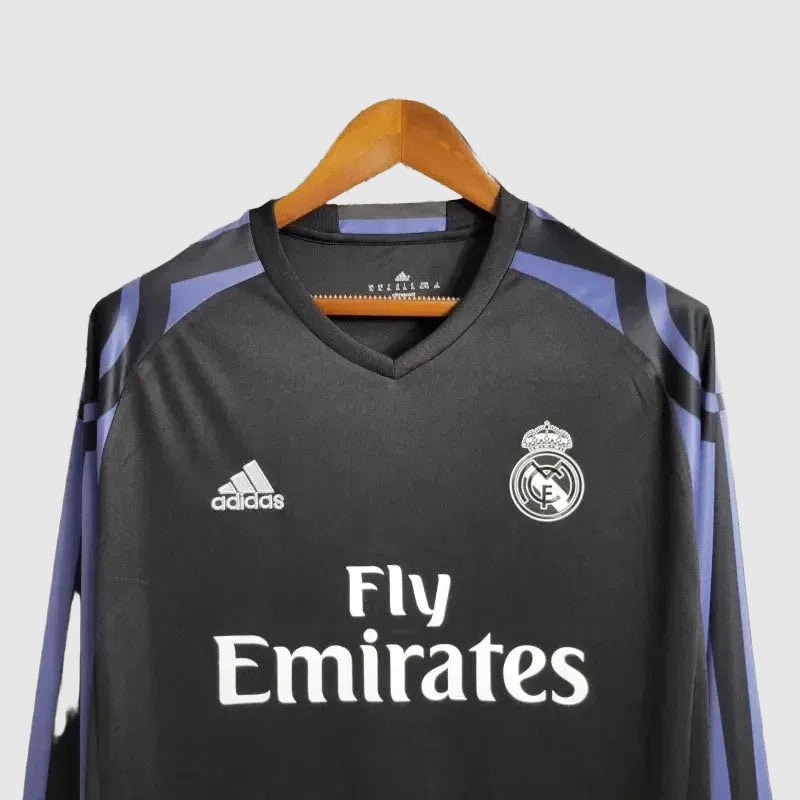 Real Madrid - Retro Away 2016/17 Long Sleeve Jersey