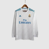 Real Madrid - Retro Home 2017/18 Long Sleeve Jersey
