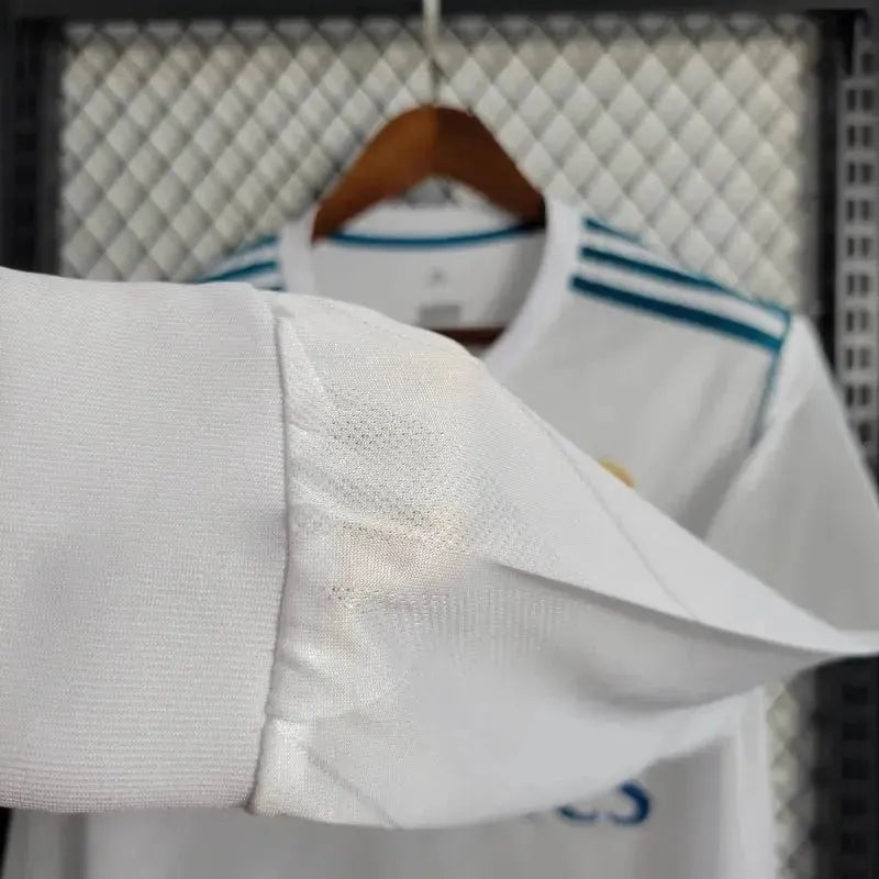 Real Madrid - Retro Home 2017/18 Long Sleeve Jersey