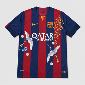Barcelona - Retro Home 2014/15 Embroidered Jersey