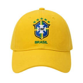 Boné Brasil Copa do Mundo Aba Curva Unissex Ajustável