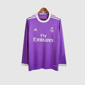 Real Madrid - Retro Away 2017/18 Long Sleeve Jersey