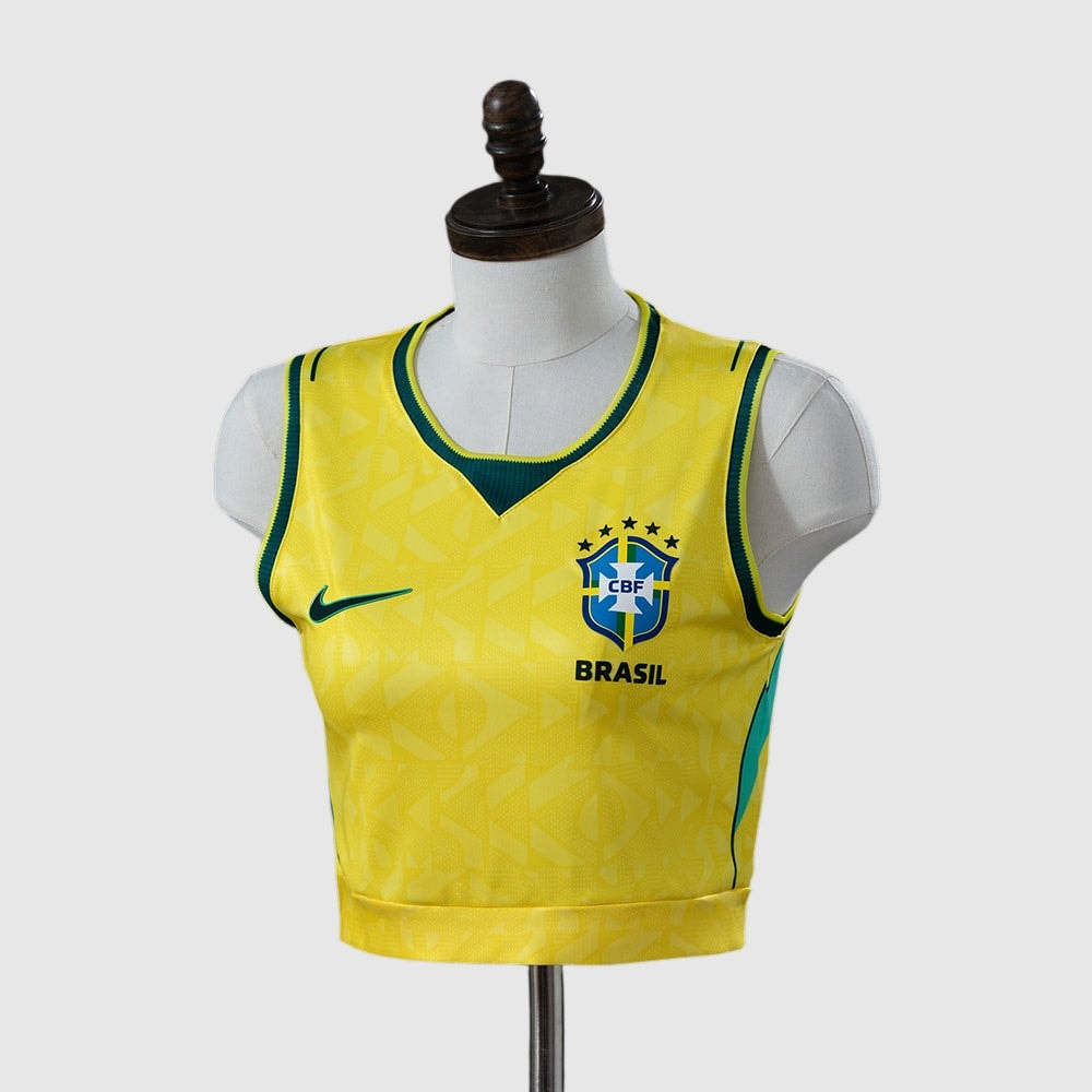 Brazil - Home 26/27 Women's Crop Tank Top
