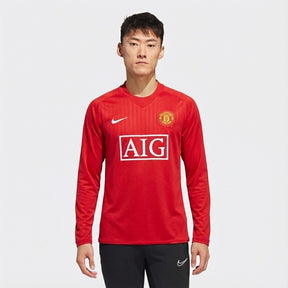 Camisa Retrô Manchester United 2007/08 I Manga Longa