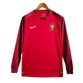 Portugal Retro Camiseta Local 2016 - Manga Larga