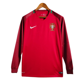 Portugal Retro Camiseta Local 2016 - Manga Larga