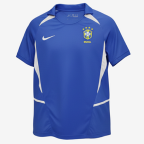 Camisa Retrô Brasil II Away 2002/03 Masculino Azul