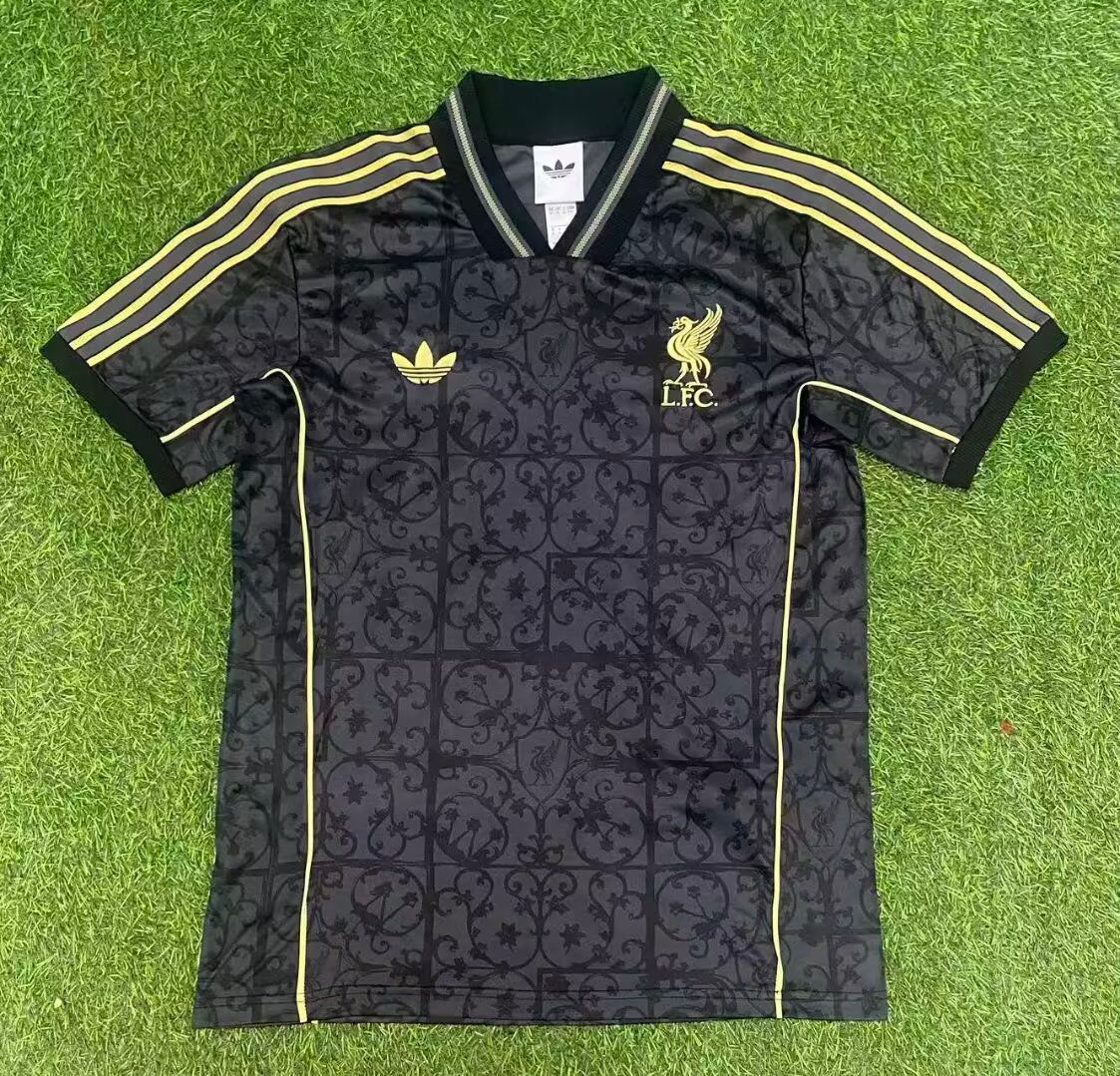 Liverpool adidas Negra & Gold Camiseta 2025/26 - LFSTLR