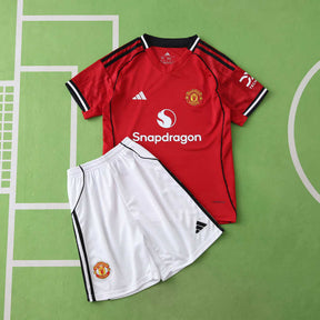 Manchester United Camiseta Local 2025/26 - Niños
