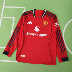 Manchester United Player Camiseta Local 2025/26 - Manga Larga