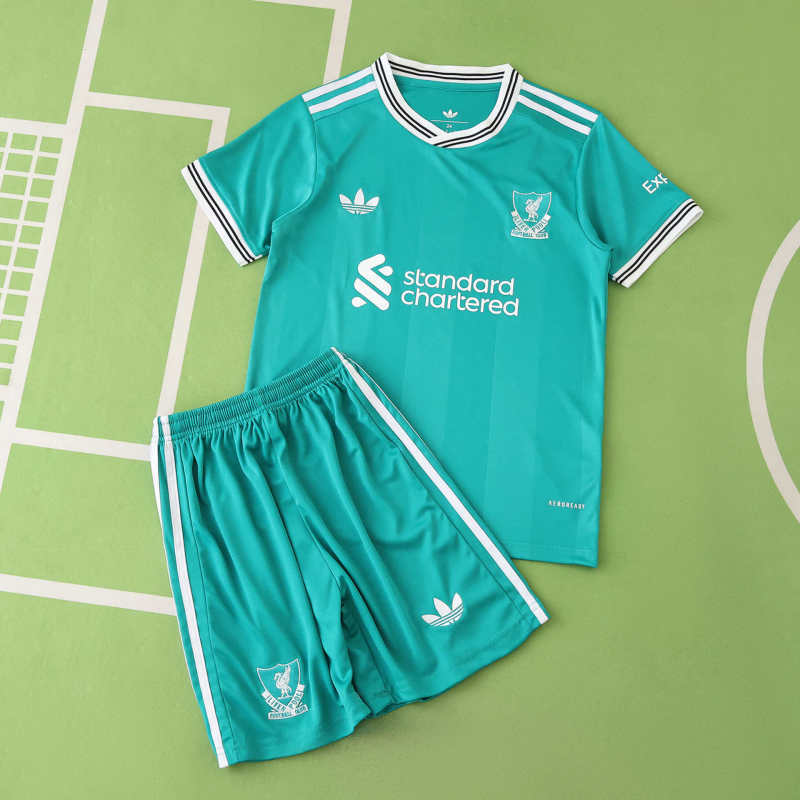 Liverpool Tercera Camiseta 2025/26 - Niños