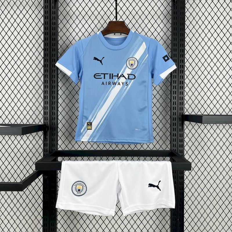 Manchester City Camiseta Local 2025/26 - Niños