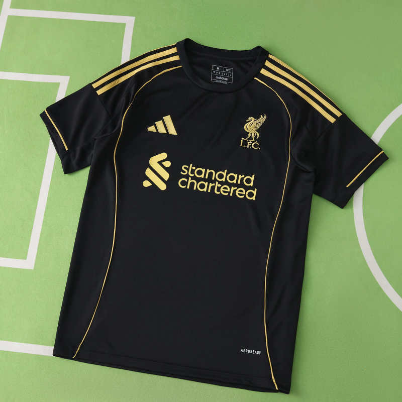 Liverpool Negra Entrenamiento Camiseta 2025/26