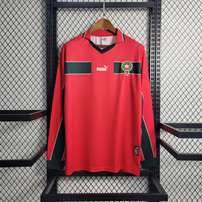 Marruecos Retro 1998 Camiseta Visitante - Manga Larga
