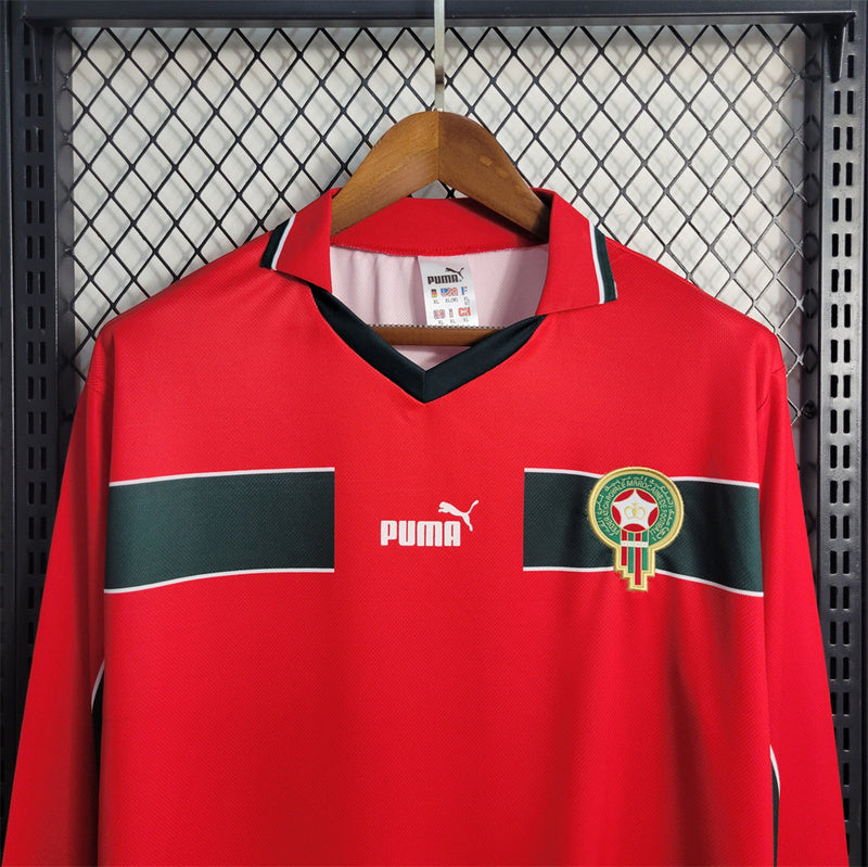 Marruecos Retro 1998 Camiseta Visitante - Manga Larga