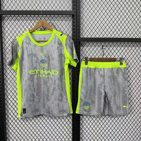 Manchester City Tercera Camiseta 2025/26 - Niños
