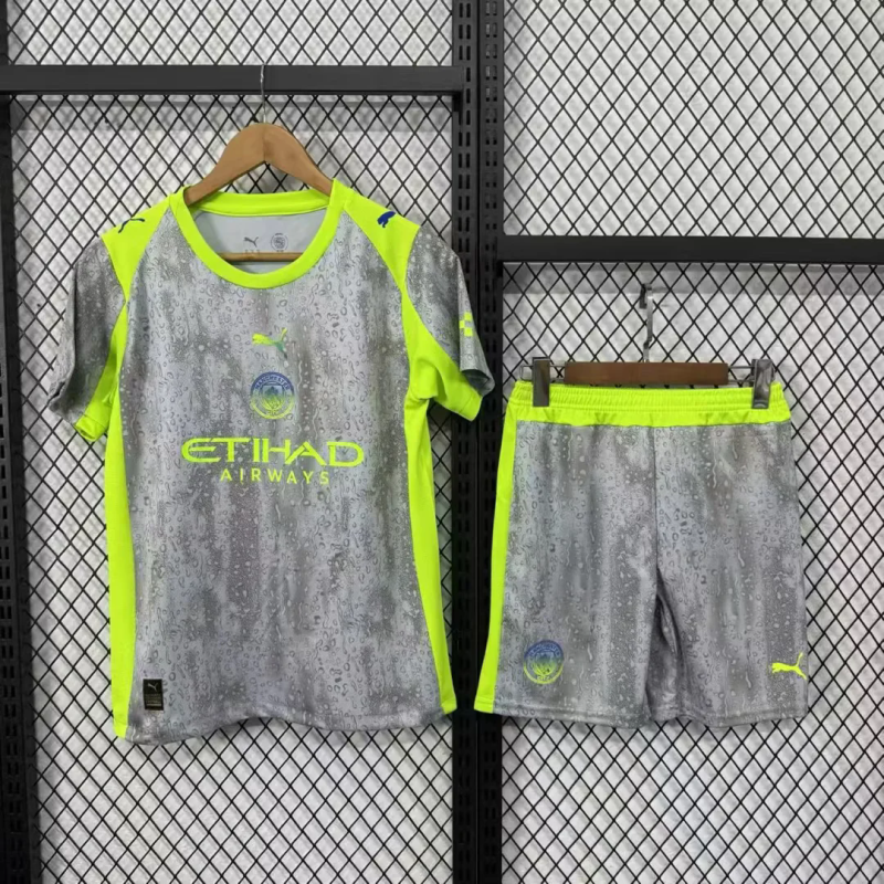 Manchester City Tercera Camiseta 2025/26 - Niños