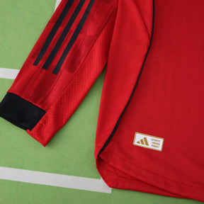 Manchester United Player Camiseta Local 2025/26 - Manga Larga