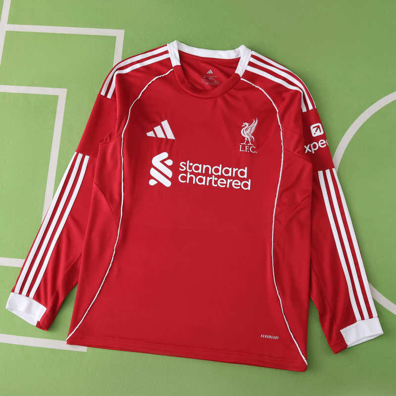 Liverpool Camiseta Local 2025/26 - Manga Larga