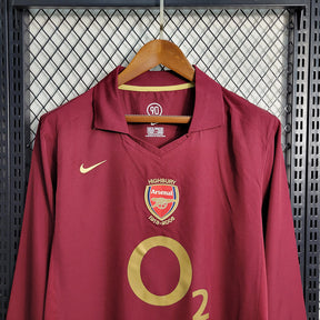 Arsenal Retro Camiseta Local 2005/06 - Manga Larga