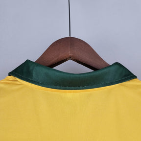 Camisa Retrô 1988 Seleção Brasileira I Masculina - Amarelo e Verde