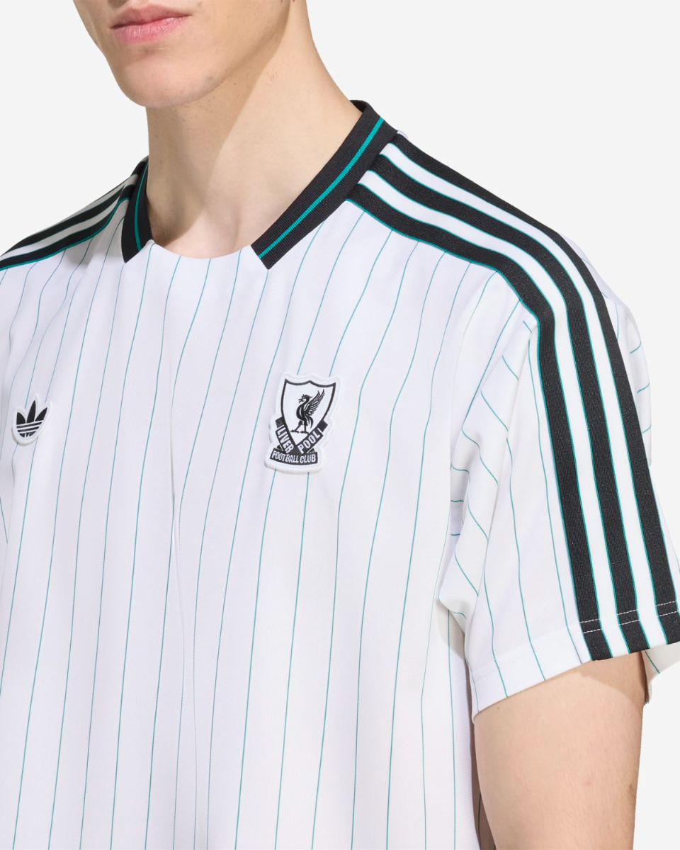 Liverpool adidas Icons White Camiseta 2025/26