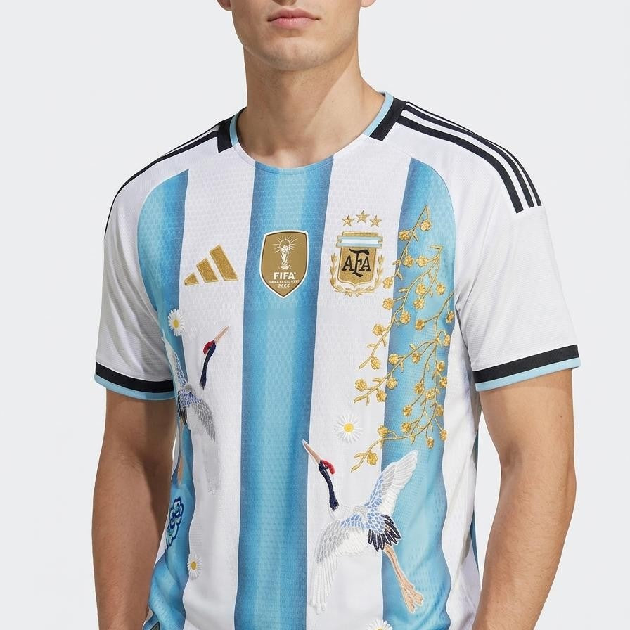 Argentina - Embroidered Home 26/27 Player Edition Jersey