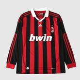 AC Milan - Retro Home 2009/10 Long Sleeve Jersey