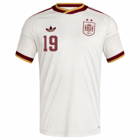 2 ESTRELLAS Camiseta Visitante de España 2026 — #19 LAMINE YAMAL