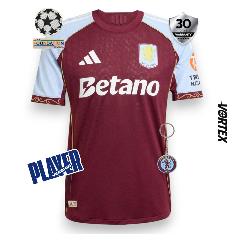 Aston Villa Camiseta Local 2025/26 - Versión Jugador