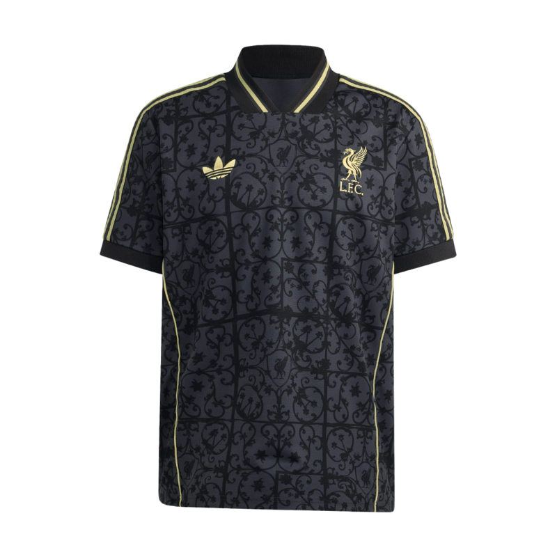 Liverpool adidas Negra & Gold Camiseta 2025/26 - LFSTLR