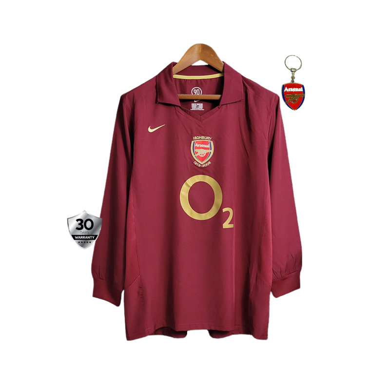 Arsenal Retro Camiseta Local 2005/06 - Manga Larga